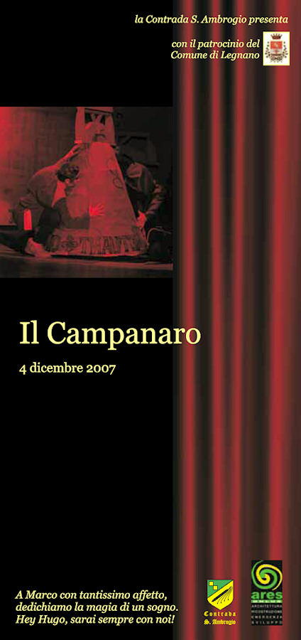 Locandina dello spettacolo Il Campanaro (2007) dei Clan Destini