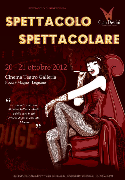 Locandina dello spettacolo Spettacolo Spettacolare (2012) dei Clan Destini